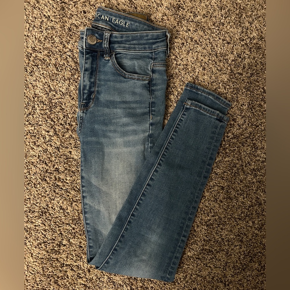 American Eagle Outfitters Women's Skinny Jeans - Classic Blue